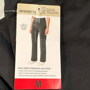 Mondetta Black Straight Leg Pants